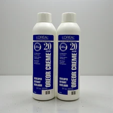 L’Oréal Oreor 20 Volume Crème Developer 2‑Pack • 8 oz Each