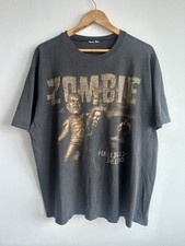 Vtg 90 s Rob Zombie Hellbilly Deluxe Rare Band Black Unisex T shirt KH13355