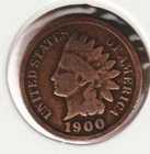US Rare Old West 1900 Indian Head Penny Coin American Collection Shield Cent USA