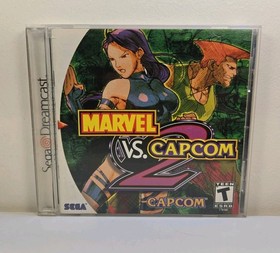 Marvel vs. Capcom 2 Sega Dreamcast Complete In Box With Registration Card.