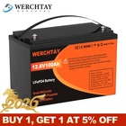 12V 100Ah LiFePO4 Battery Lithium 15000+ Cycles BMS for RV Solar Marine Off Grid