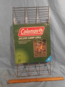 Coleman 24" x 12" Deluxe Camp Grill Campfire Grill Folds Flat 807-753T