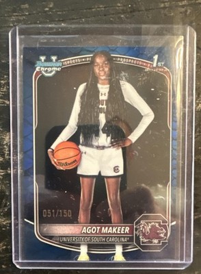 2025 Bowman Agot Makeer #BCP-34 Chrome Reptilian Blue /150 1st Prospect