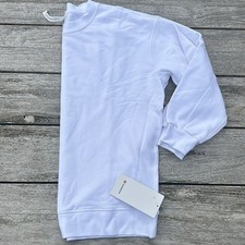 Lululemon Perfectly Oversized Crew womens in white size 8 NWT sweatshirt