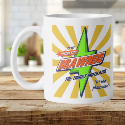 Idiocracy inspiriert Brawndo lustige Neuheit Tasse 