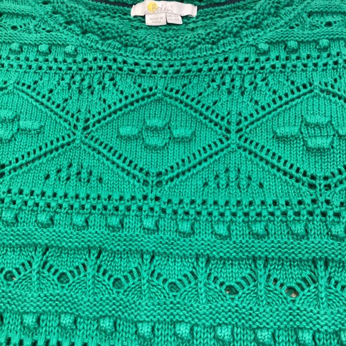 Boden Claudia Textured Chunky Open Knit Highland Green Sweater Dress Size 14L - Picture 8 of 8