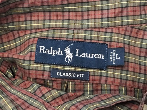 Polo Ralph Lauren Classic Fit Button Down Shirt Men’s Large Short Sleeve Checks - Picture 6 of 6