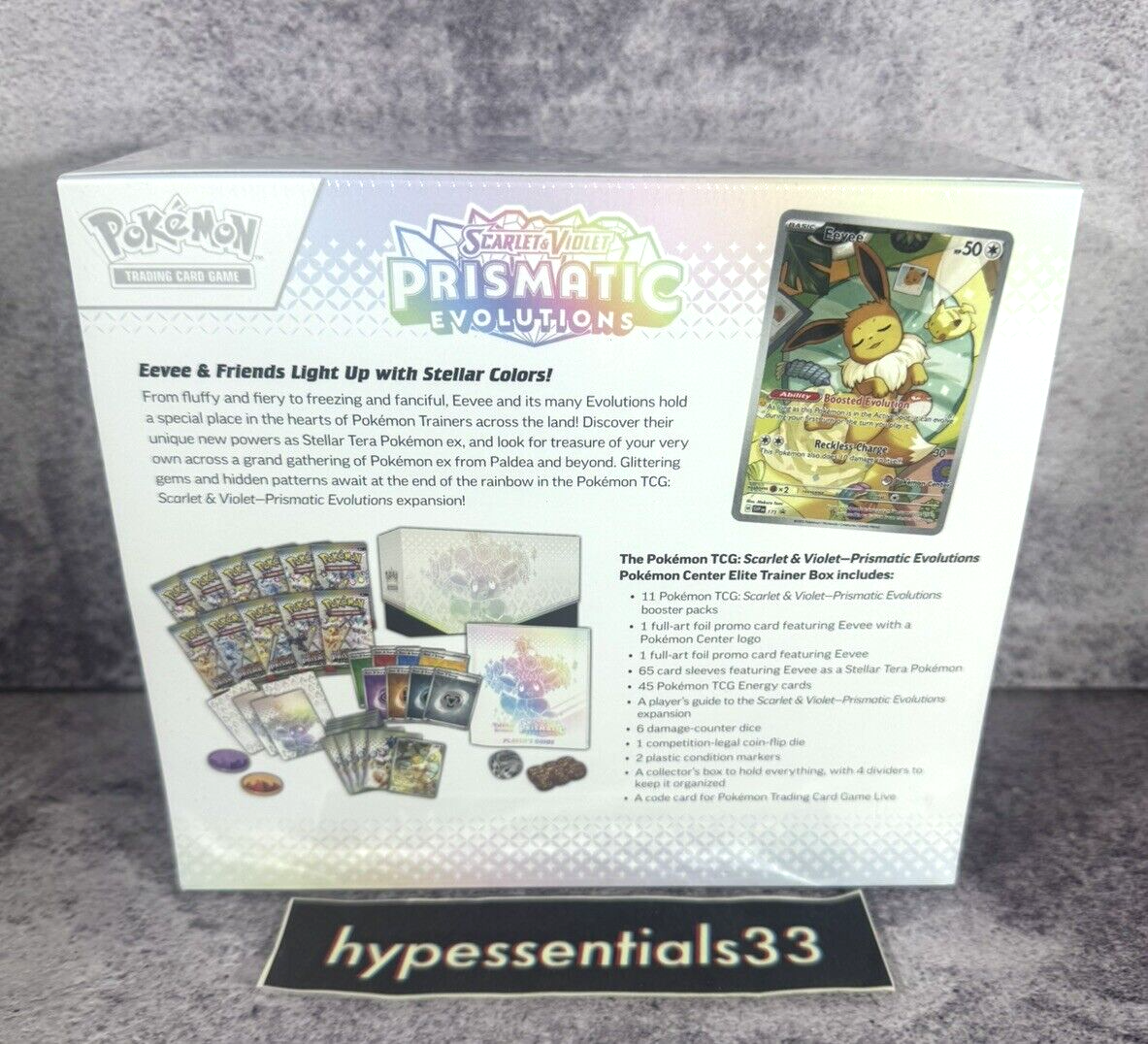 Prismatic Evolutions Pokemon Center Exclusive Elite Trainer Prismatic Evolutions Pokemon Center Exclusive Elite Trainer