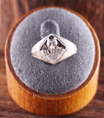 Vintage Cub Scouts Boy Scouts of America BSA Signet Ring Sterling Silver Sz 