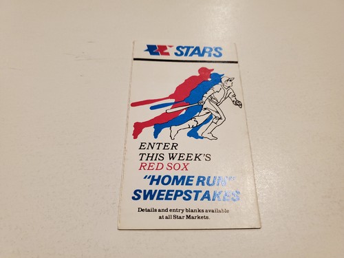 RS20 Boston Red Sox 1978 MLB Baseball Pocket Schedule - WSBK/Star Market - Picture 2 of 2