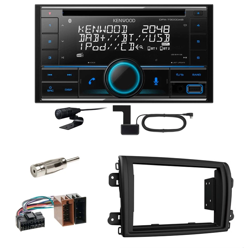 Kenwood DPX-7300DAB Bluetooth DAB CD USB Einbauset für Fiat Ducato ab 2022 - Bild 1 von 1