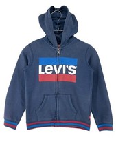 LEVI'S STRAUSS  CO Blue Full Zip Hoodie Jumper Kid's Boy's Size 8 y.o. 128 