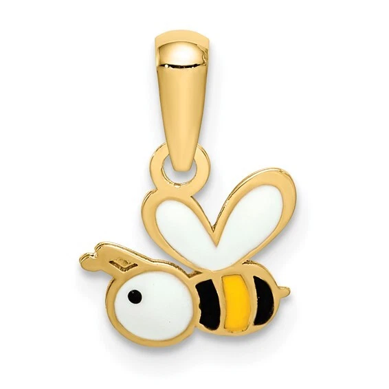 Metal Bee Charms Gold