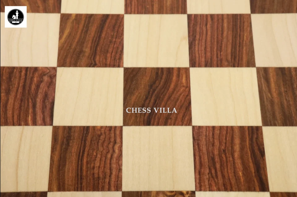 21" Luxury Chess board -Golden Rosewood & Maple-55 mm Square-Algebraic Notations - Image 4 of 4