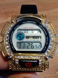 iced out digital watch
