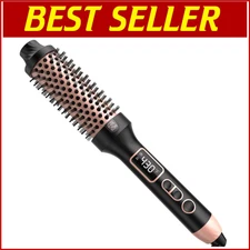 1.5-Inch Heated Round Brush - Curling Iron & Styler with 10 Temperature Settings