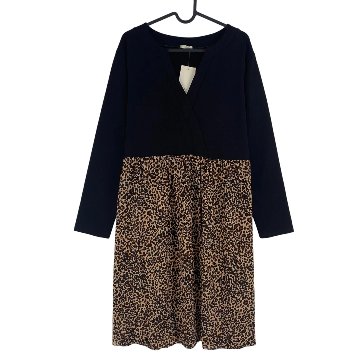 Vesto Camicia Casual Con Stampa Leopardata, Manica Lunga - Foto 7