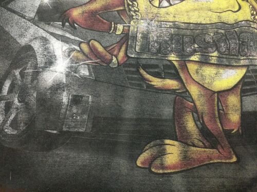 Camicia vintage 1995 Looney Tunes Taz XXL hiphop gangster rap cartone animato give me face - Foto 9 di 13