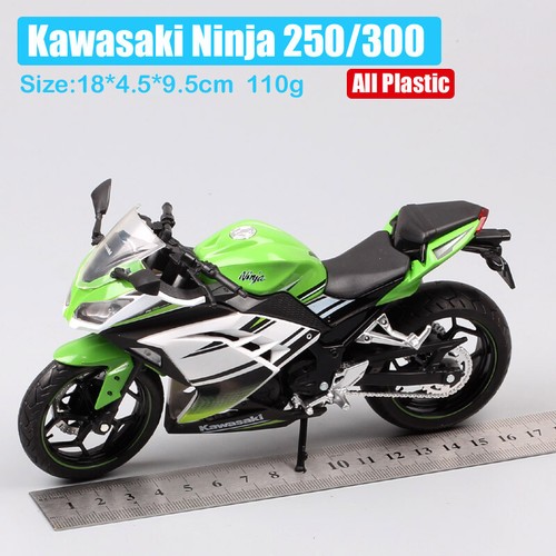 Kawasaki Ninja 300 250r Modello Moto pressofuso 1/12 Giocattolo Moto Corse - Foto 4 di 12
