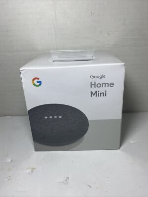 Google Home Mini Smart Home Assistant Small Speaker - Charcoal New