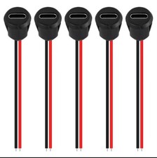 5 Pcs USB Type C Connector Female Socket 2P Charging Interface New