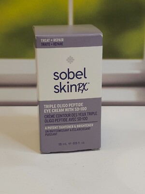 Sobel Skin RX triple oligo peptide eye cream with SD-100 in box 0.5 oz/15 ml