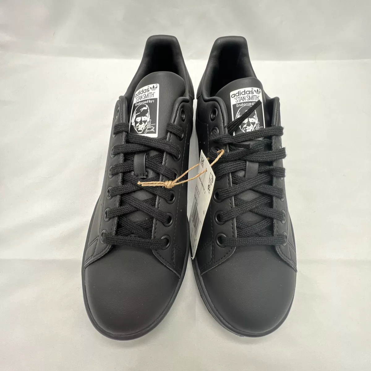 Adidas Black Stan Smith J Originals Tennis Shoes Sneakers Size 5 1/2 FX7523 NEW eBay