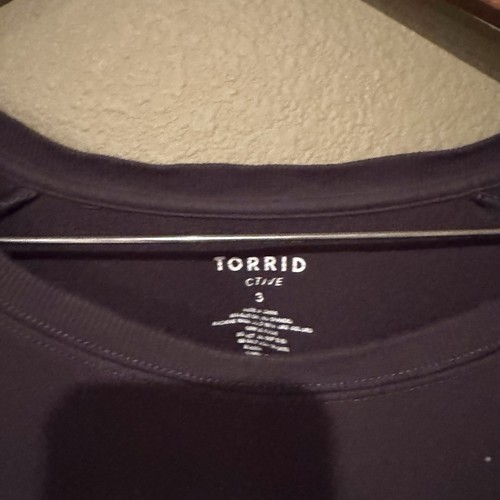 Torrid Active Tie Dye Cotton Blend Long Sleeve Sweatshirt Gray Size 3X - Picture 3 of 7