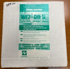 NAPCO SECURITY WIZARD lle IIe 2e WITH FAST TRACK REMOTE CONTROLLER-PARTS ONLY!!!