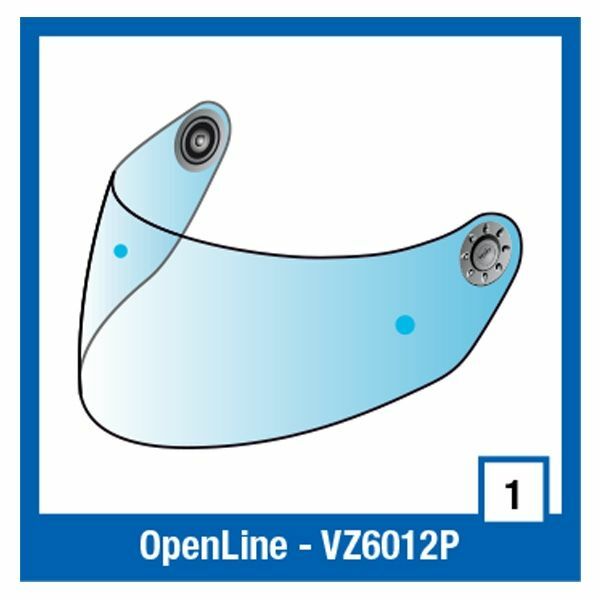 Shark S900/700/800/600 Ridill Trasparente Pinlock Preparati/Pronto Casco