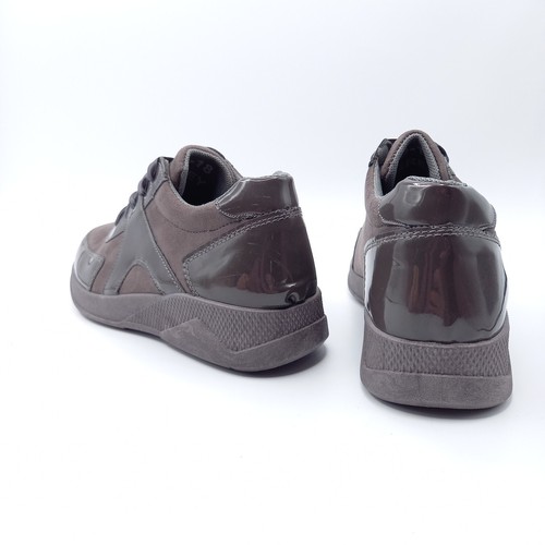 Basket Tennis Chaussure Femme Fille Enfant Sneakers - 35 36 37 38 39 40 - Gris - Imagen 10 de 10