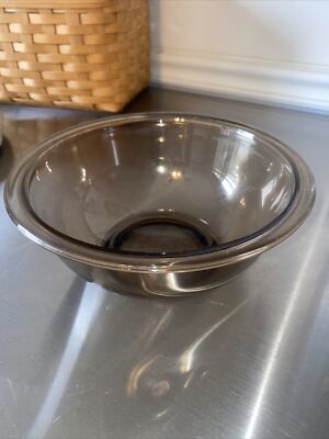 VINTAGE PYREX BOWL #323 CLEAR MIXING BOWL  1.5 LITER * U.S.A.