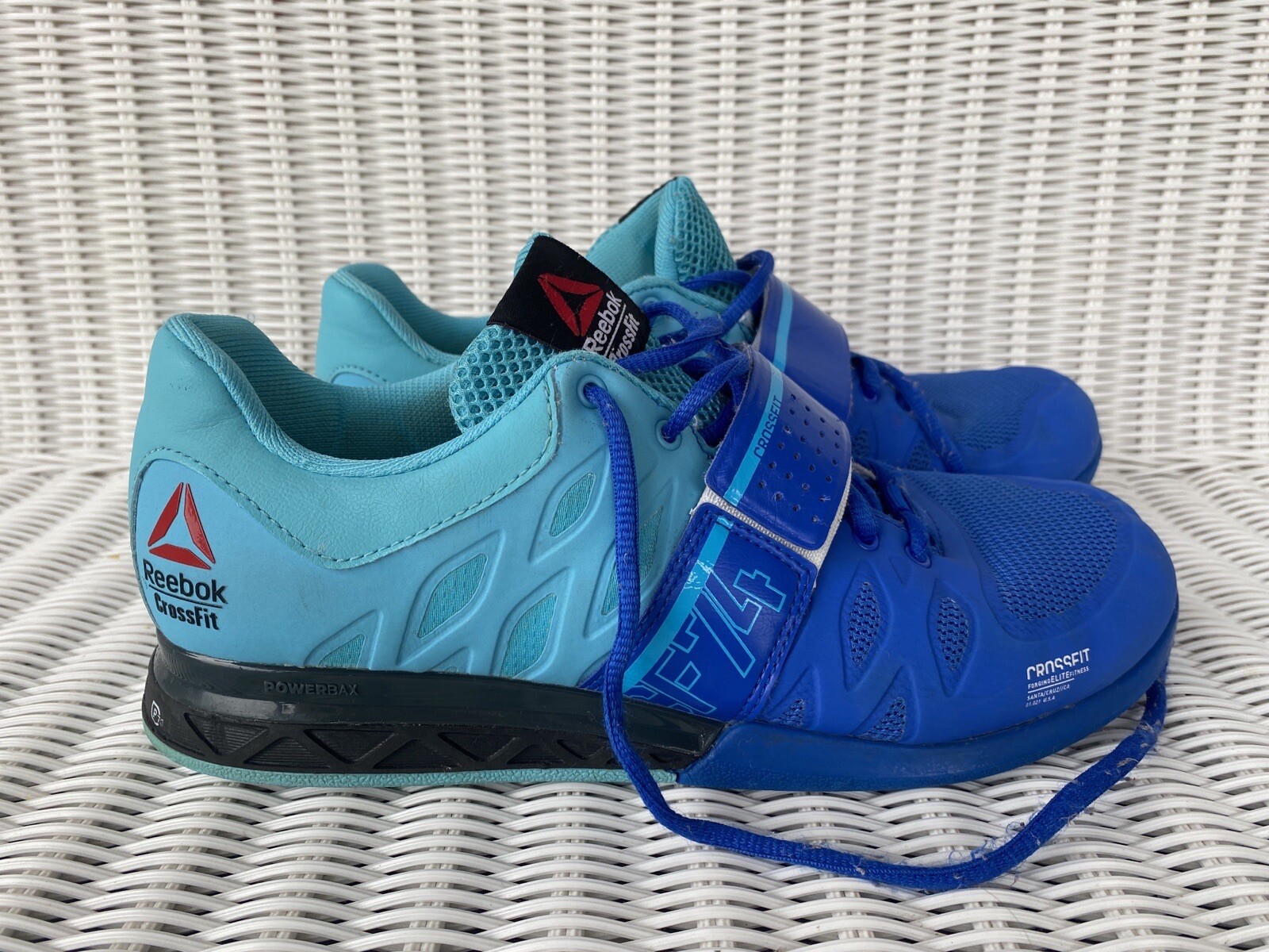Reebok CrossFit Trainer Shoes 2Tone Blue Lace Hook & … Gem
