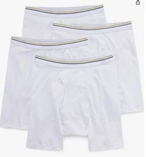 Stafford 12-Pair Men's Underwear  Cotton  Boxer Brief White-  3XL