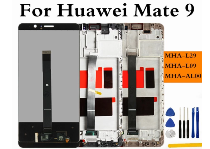 Huawei Mate 9 LCD Touch Screen Digitizer Assembly with Frame Replacement-image