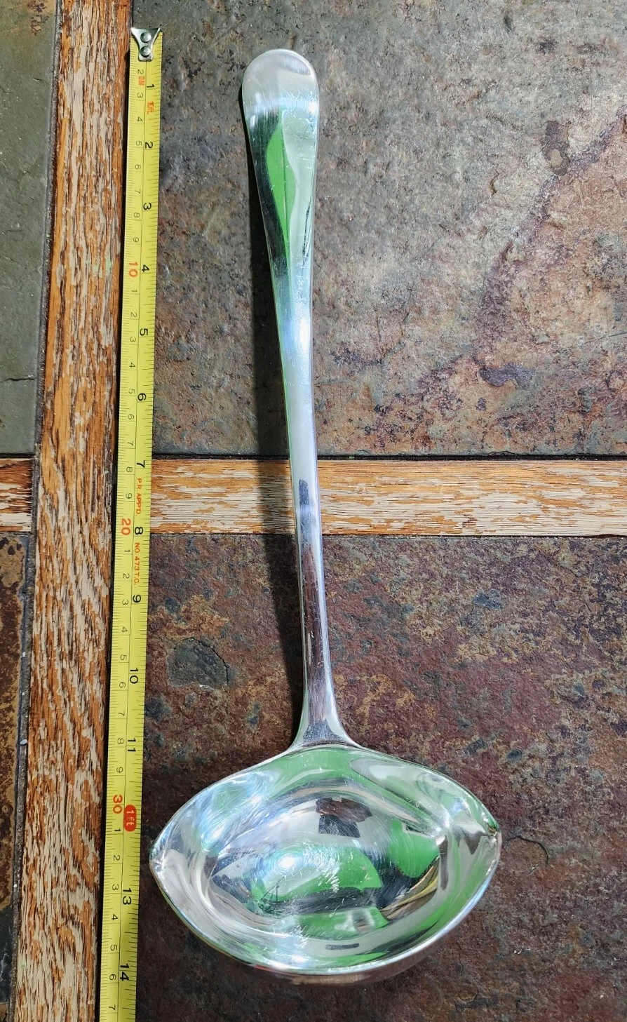 👍VTG TO ANTIQUE GERITY SILVERPLATED GEORGIAN PATTERN SOUP 🍲 😋 LADLE