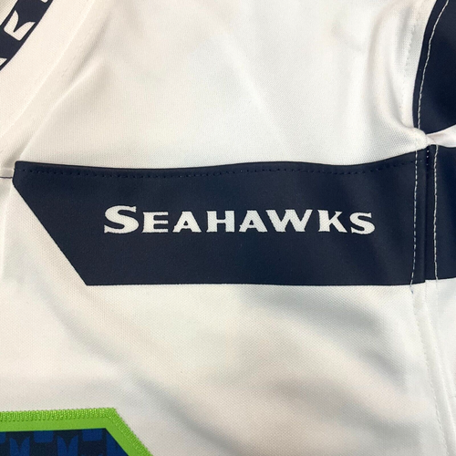 Nike Seattle Seahawks "12th Man" FAN NFL VAPOR Sewn Jersey Men's Sz M STAINED - Picture 7 of 15