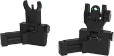 ZONGER 45 DEGREE FIBER OPTIC  OFF SET FRONT & REAR SIGHTS FOR PICATINNY/WEAVER