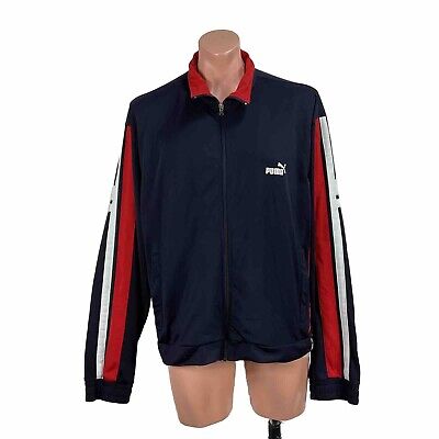 Vintage 80s PUMA Track Jacket XL NAVY RED WHITE Full Zip | eBay Vintage 80s PUMA Track Jacket XL NAVY RED WHITE Full Zip | eBay