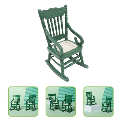  2 Pcs Mini-Möbelmodell Miniaturmöbel Modelle Von Schaukelstühlen