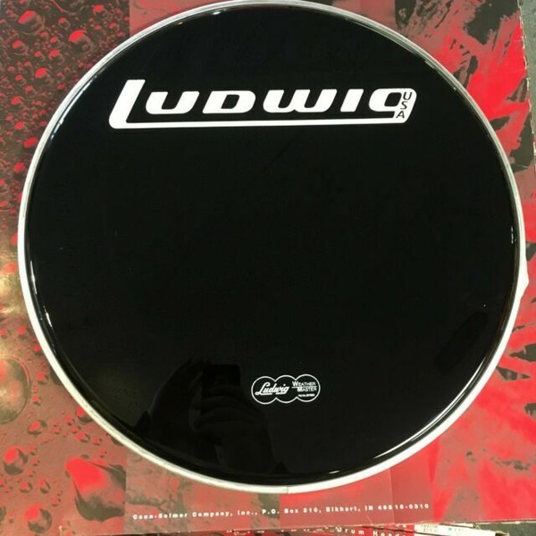 Ludwig 20" Ebony Logo Bass Drum Head LW6820 for sale online eBay