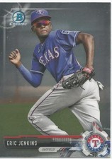 Eric Jenkins Texas Rangers 2017 Bowman Chrome Baseball