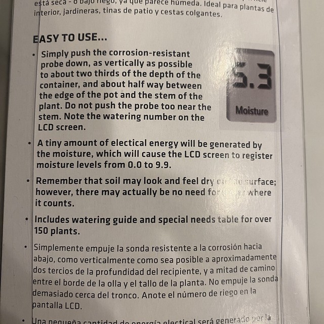 Greenscapes Digital Soil Moisture Meter Instant Readout for sale online