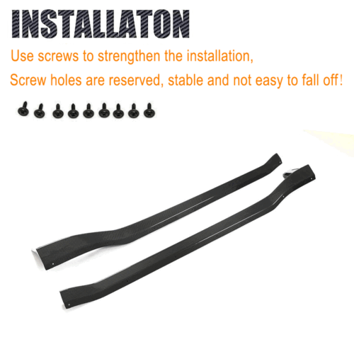For Porsche 911 992 Turbo S 2019-23 Dry Carbon Side Skirt Extension Lip Spoiler - Bild 10 von 15