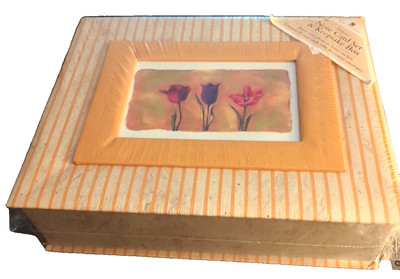 New Seasons - Deluxe Note Card Set & Keepsake Box 36 cards rose flowers new/seal
