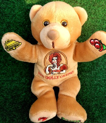 Creature Comforts Plush Toys Tan Bear Red Dolly Casino Bell On