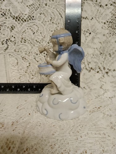 Vntg 1985 Music Box MANN Porcelain Angels (Hark The Heral Angels Sing) - Picture 2 of 5
