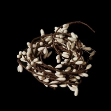 Pip Berry String Garland 6 Feet / 72" in Vanilla / Ivory - Floral  Crafts Decor