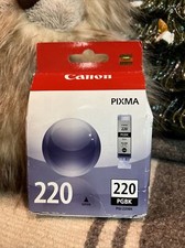 Canon 220 PGBK PGI-220BK Black Ink Cartridge Original - NEW