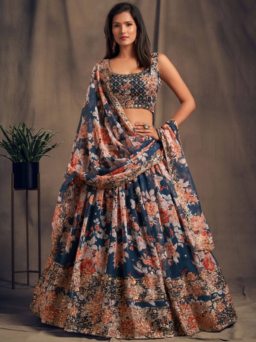 Designer Embroidered Bridal Lehenga Choli Bollywood Wedding Lengha